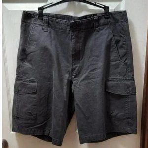 The North Face Mens Size 36 Hiking Cargo Shorts Textured Gray EUC